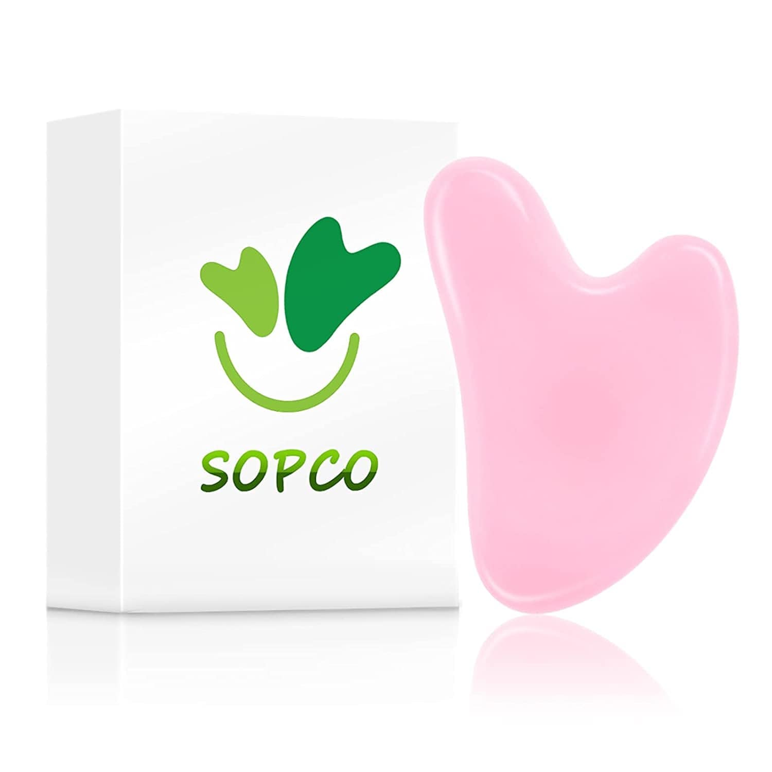 2 Pack Gua Sha Tool Scraping Massage Tools Natural Jade Stone for Facial Skincare anti Aging Trigger Point Treatment SPA Acupuncture Therapy Relieve Health & Beauty > Personal Care > Cosmetics > Cosmetic Tools > Skin Care Tools Blue-Stone Pink  