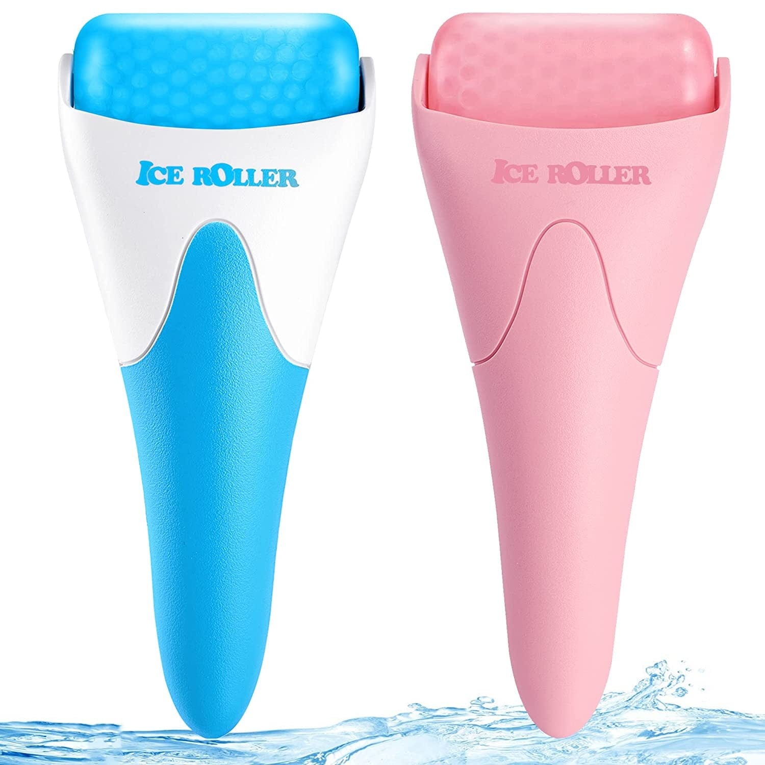 2 Pack Ice Rollers for Face, Eyes and Whole Body Relief, Face Roller Skin Care Tool for Migraine Relief and Blood Circulation (Green+Pink) Health & Beauty > Personal Care > Cosmetics > Cosmetic Tools > Skin Care Tools AFOUNDA PINK & BLUE  