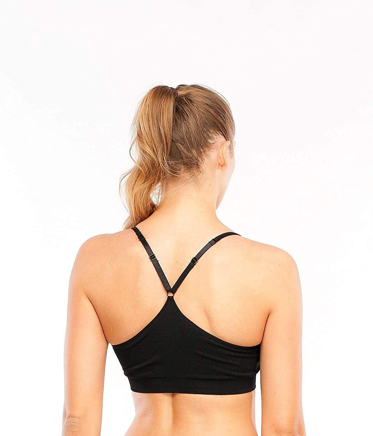 2 Pack Padded Cross Back Medium Impact Sports Bra Active Wear,Yoga,Gym,Workout,Everyday Wear