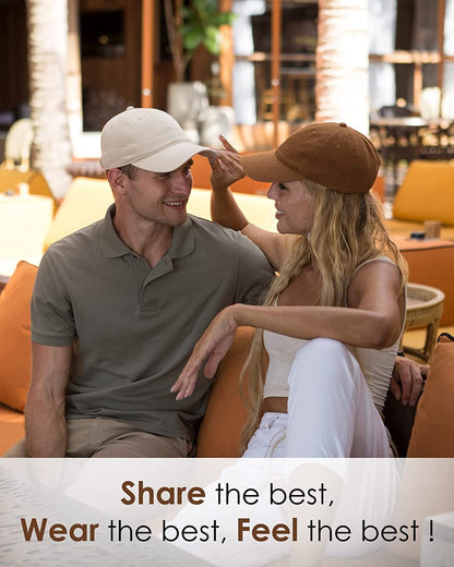 2 Packs Men and Women Vintage Washed Distressed Cotton Baseball Cap Plain Blank Adjustable Classic Baseball Hat Cap Apparel & Accessories > Clothing Accessories > Hats KYLIE MAX   
