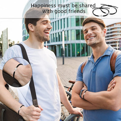 2 Pieces Friendship Cross Bracelet Black String Rope Braided Bracelet Cross Charm Adjustable Handmade Matching Couple Bracelets for Women Men Brother Kabbalah Strand Lucky BFF Bracelets Apparel & Accessories > Jewelry > Bracelets Sureio   