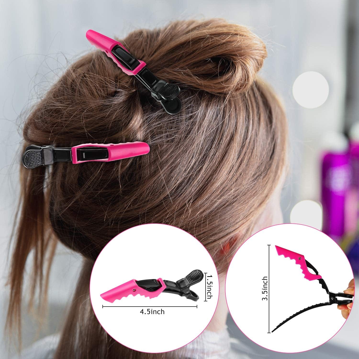 2 Pieces Parting Comb and 6 Pieces Hair Clip, Women Rat Tail Comb Cutting Comb with Wide and Fine Teeth Salon Hairdressing Hair Care Tools Health & Beauty > Personal Care > Hair Care Patelai   