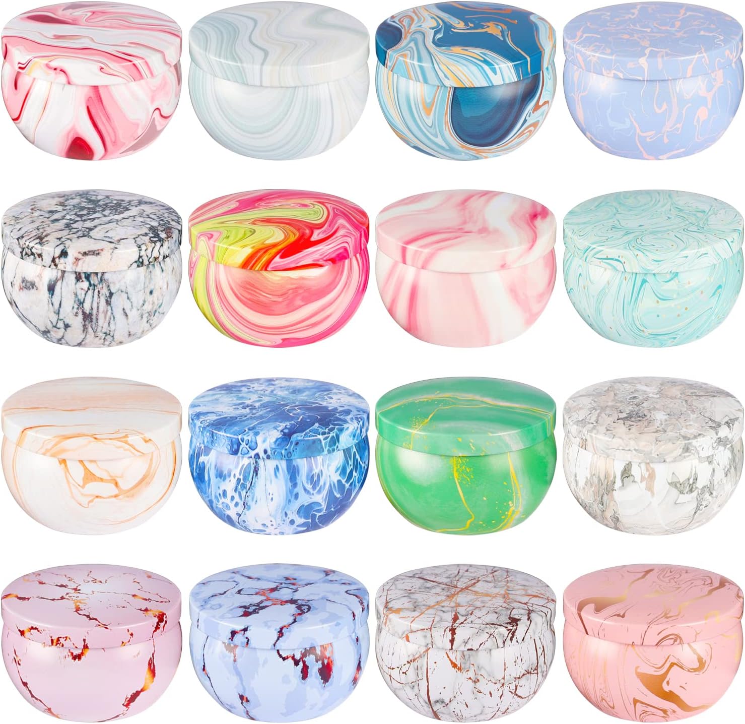 20 Pack Strong Scented Candles Gift Set with 10 Fragrances for Home and Women, Aromatherapy Soy Wax Glass Jar Candle 01-Multi-Colored