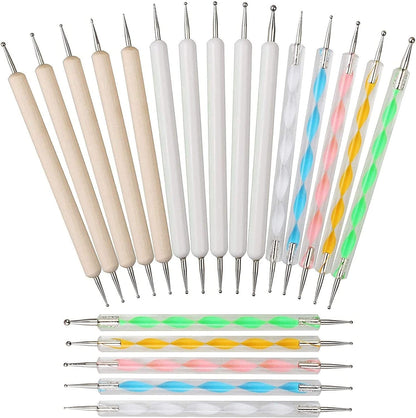 20 Piece Mandala Dotting Tools Nail Art Dotting Embossing Tools Pattern Tracing Dotting Tools for Nails, Dot Painting Tools Stylus Dotting Tools for Nail Arts Embossing Pattern Health & Beauty > Personal Care > Cosmetics > Cosmetic Tools > Nail Tools AConnet   