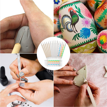 20 Piece Mandala Dotting Tools Nail Art Dotting Embossing Tools Pattern Tracing Dotting Tools for Nails, Dot Painting Tools Stylus Dotting Tools for Nail Arts Embossing Pattern Health & Beauty > Personal Care > Cosmetics > Cosmetic Tools > Nail Tools AConnet   