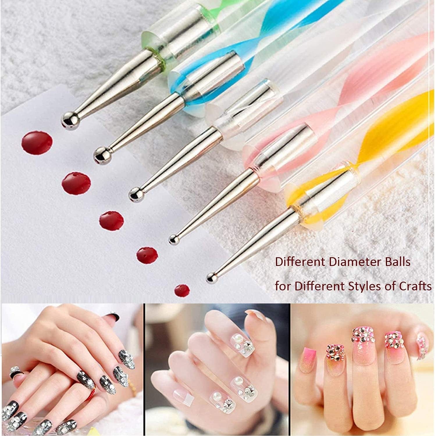 20 Piece Mandala Dotting Tools Nail Art Dotting Embossing Tools Pattern Tracing Dotting Tools for Nails, Dot Painting Tools Stylus Dotting Tools for Nail Arts Embossing Pattern Health & Beauty > Personal Care > Cosmetics > Cosmetic Tools > Nail Tools AConnet   