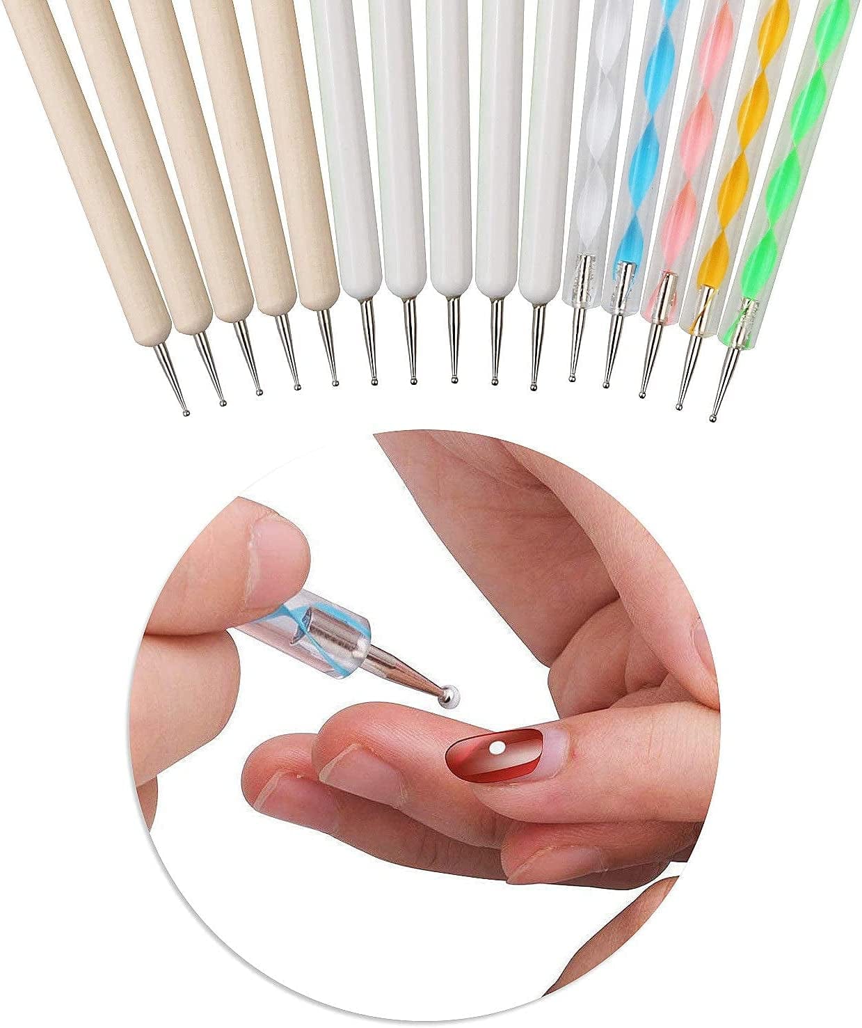 20 Piece Mandala Dotting Tools Nail Art Dotting Embossing Tools Pattern Tracing Dotting Tools for Nails, Dot Painting Tools Stylus Dotting Tools for Nail Arts Embossing Pattern Health & Beauty > Personal Care > Cosmetics > Cosmetic Tools > Nail Tools AConnet   
