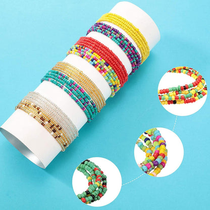 20 Pieces Waist Beads African Belly Bead Body Chain Jewelry for Women Apparel & Accessories > Jewelry > Body Jewelry Hicarer   
