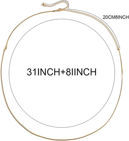 20 Pieces Waist Beads Jewelry Women Waist Gold Chain Colorful Body Chain Beach Bikini Belly Rhinestone Chains Waist Beads for Women Girls Summer Apparel & Accessories > Jewelry > Body Jewelry HaHaGirl   