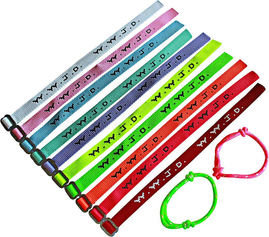 20 plus 2 WWJD Bracelets - What Would Jesus Do Woven Wristbands per Pack - Religious Christian WWJD Bracelet for Fundraisers Neon, Pastel Color, 20 Pieces plus 2, Perfect for Men Women Boys and Girls Apparel & Accessories > Jewelry > Bracelets Yleena   