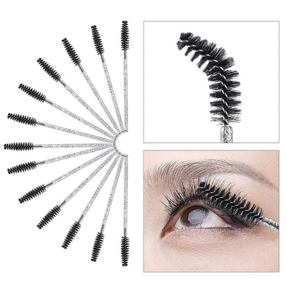 200 Lip Brush and Eyebrow Spoolie, Crystal Disposable Lipstick Applicator, Mascara Wands, Makeup Beauty Tool Kits (Black) Health & Beauty > Personal Care > Cosmetics > Cosmetic Tools > Makeup Tools Tbestmax   