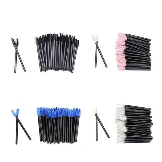 200 Pack Mascara Wands Mini Disposable Eyelash Brushes for Extensions Eye Lash Wand Brow Brush Makeup Tool Bulk, 4 Colors Health & Beauty > Personal Care > Cosmetics > Cosmetic Tools > Makeup Tools myaokue-up mini brush-200pcs  
