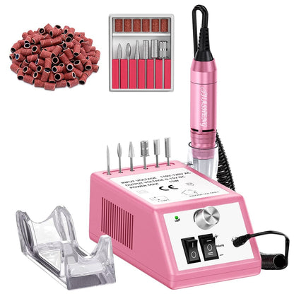 20000 RPM Nail Drill Machine Electric Nail File Professional Manicure Drill for Acrylic, Nail E File for Gel Nails Polishing Tools with 100 Sanding Bands and 6 Nail Drill Bits Health & Beauty > Personal Care > Cosmetics > Cosmetic Tools > Nail Tools JIASHENG Deep Pink 30000rpm 