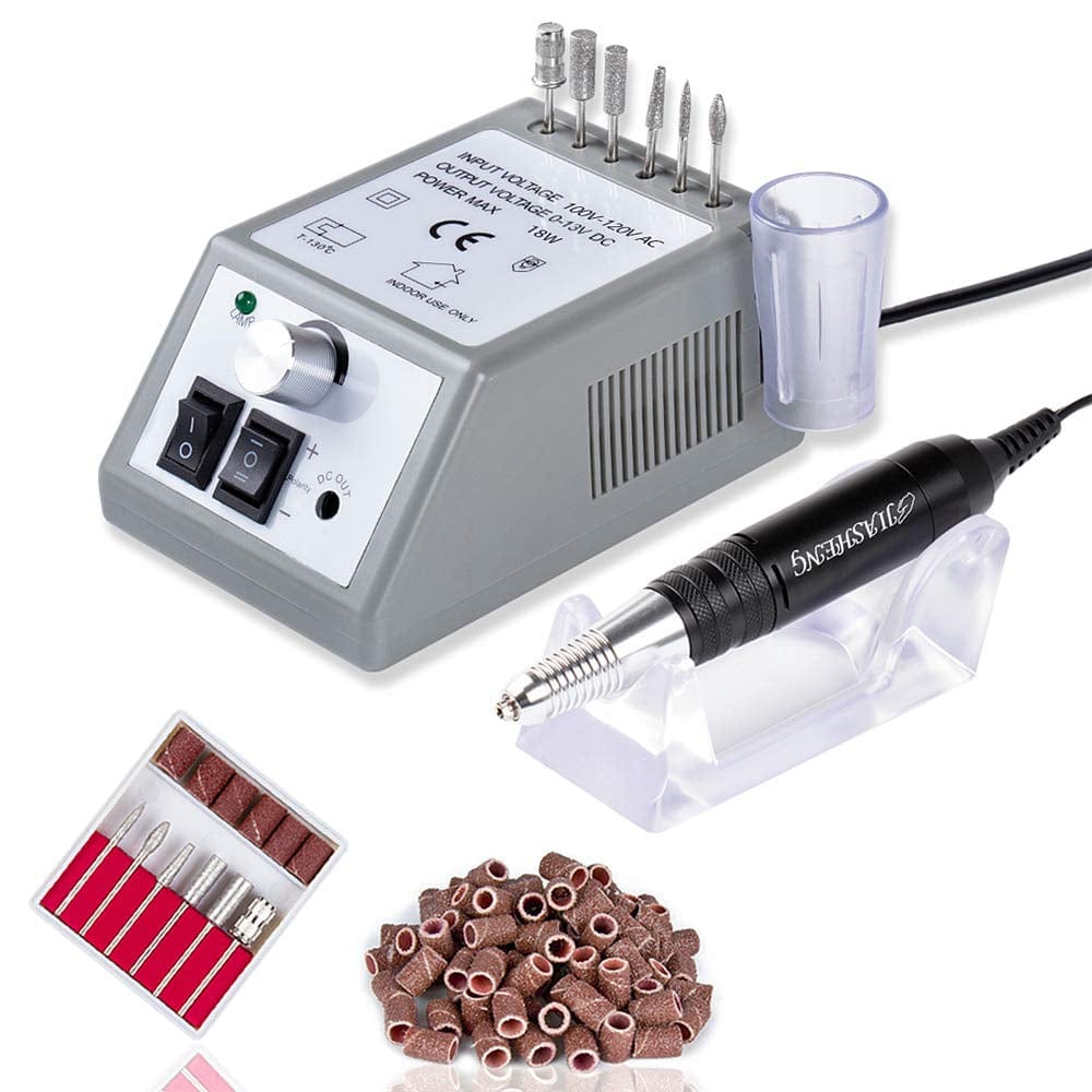 20000 RPM Nail Drill Machine Electric Nail File Professional Manicure Drill for Acrylic, Nail E File for Gel Nails Polishing Tools with 100 Sanding Bands and 6 Nail Drill Bits Health & Beauty > Personal Care > Cosmetics > Cosmetic Tools > Nail Tools JIASHENG Gray 30000 RPM 