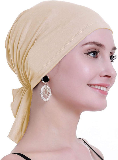 Osvyo Bamboo Chemo Headscarf for Women Hair Loss - Cancer Slip on Headwear Turbans Sealed Packaging  osvyo   