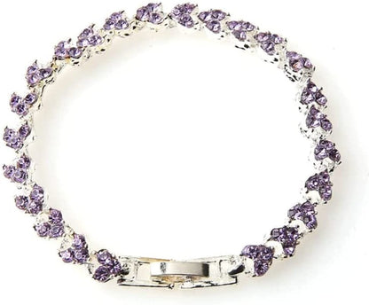2022 Dainty Heart Zircon Tennis Bracelets for Women Elegant Love Rhinestones Chain Bracelet Stackable Wedding Jewelry Birthday Mothers Valentines Day Gifts Apparel & Accessories > Jewelry > Bracelets Generic A5 LL 