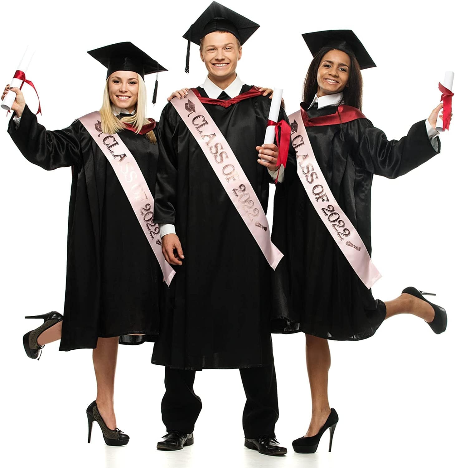 2022 Graduation Glittered Metal Princess Grad Crown Tiara and Graduate Sash Class of 2022 for Graduation Party Grad Decor Apparel & Accessories > Clothing Accessories > Sashes Hicarer   