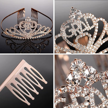 2022 Graduation Party Supplies Graduation Crown Tiara and Sash Kits Class of 2022 Grad Gifts for Women Grad Party Decoration (Class of 2022) Apparel & Accessories > Clothing Accessories > Sashes Yinkin   