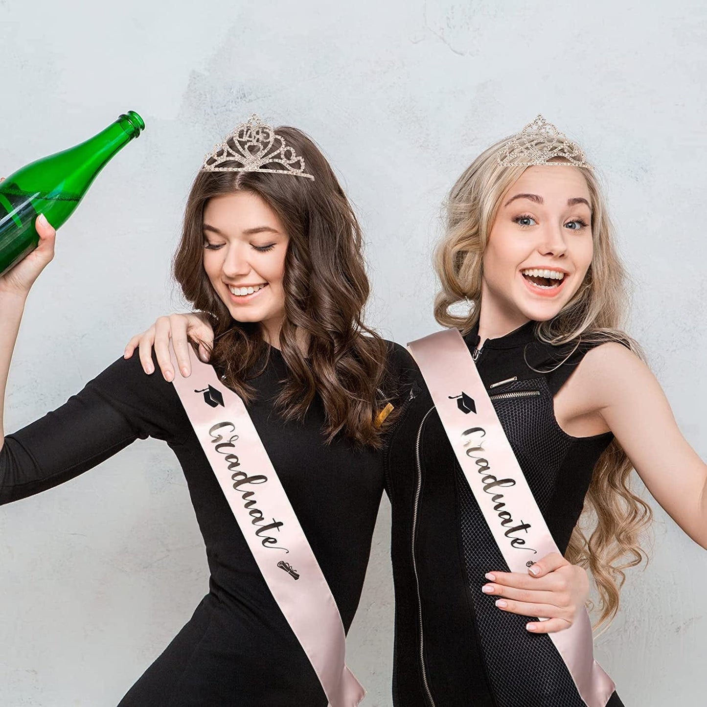 2022 Graduation Party Supplies Graduation Crown Tiara and Sash Kits Class of 2022 Grad Gifts for Women Grad Party Decoration (Class of 2022) Apparel & Accessories > Clothing Accessories > Sashes Yinkin   