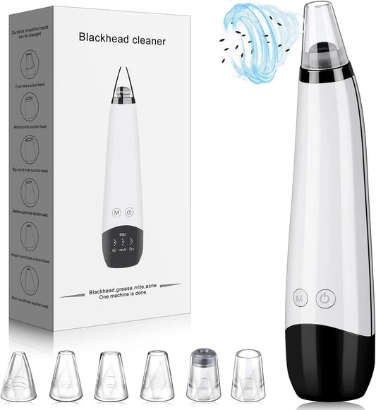 2022 New Version Blackhead Vacuum Remover Acne Remover,Facial Pore Cleanser Electric Acne Comedone, 6 Adjustable Suction Power, USB Rechargeable, Blackhead Extractor Tool Health & Beauty > Personal Care > Cosmetics > Cosmetic Tools > Skin Care Tools Musment   
