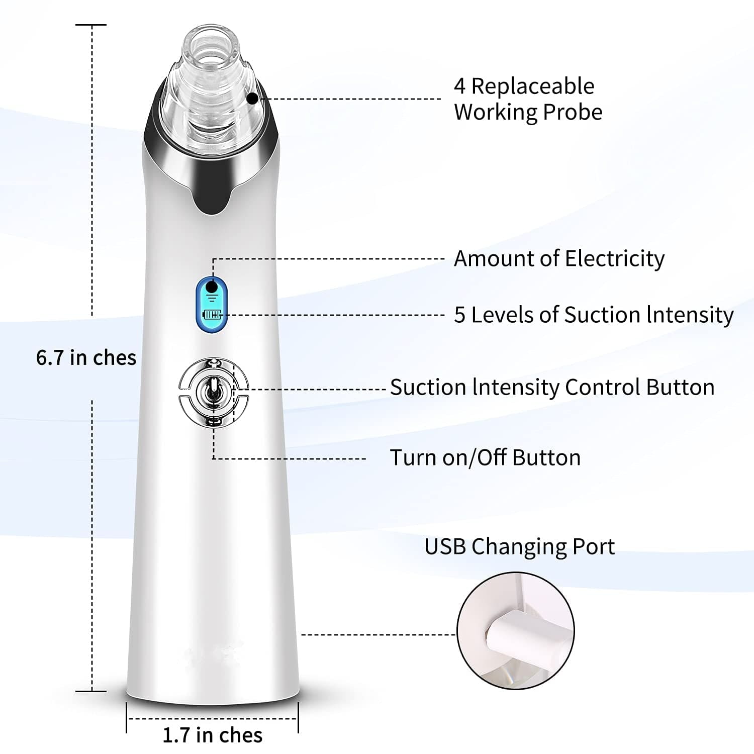 2022 Newest Blackhead Remover Pore Vacuum Electric Blackhead Removal Tool Health & Beauty > Personal Care > Cosmetics > Cosmetic Tools > Skin Care Tools BPZZ   