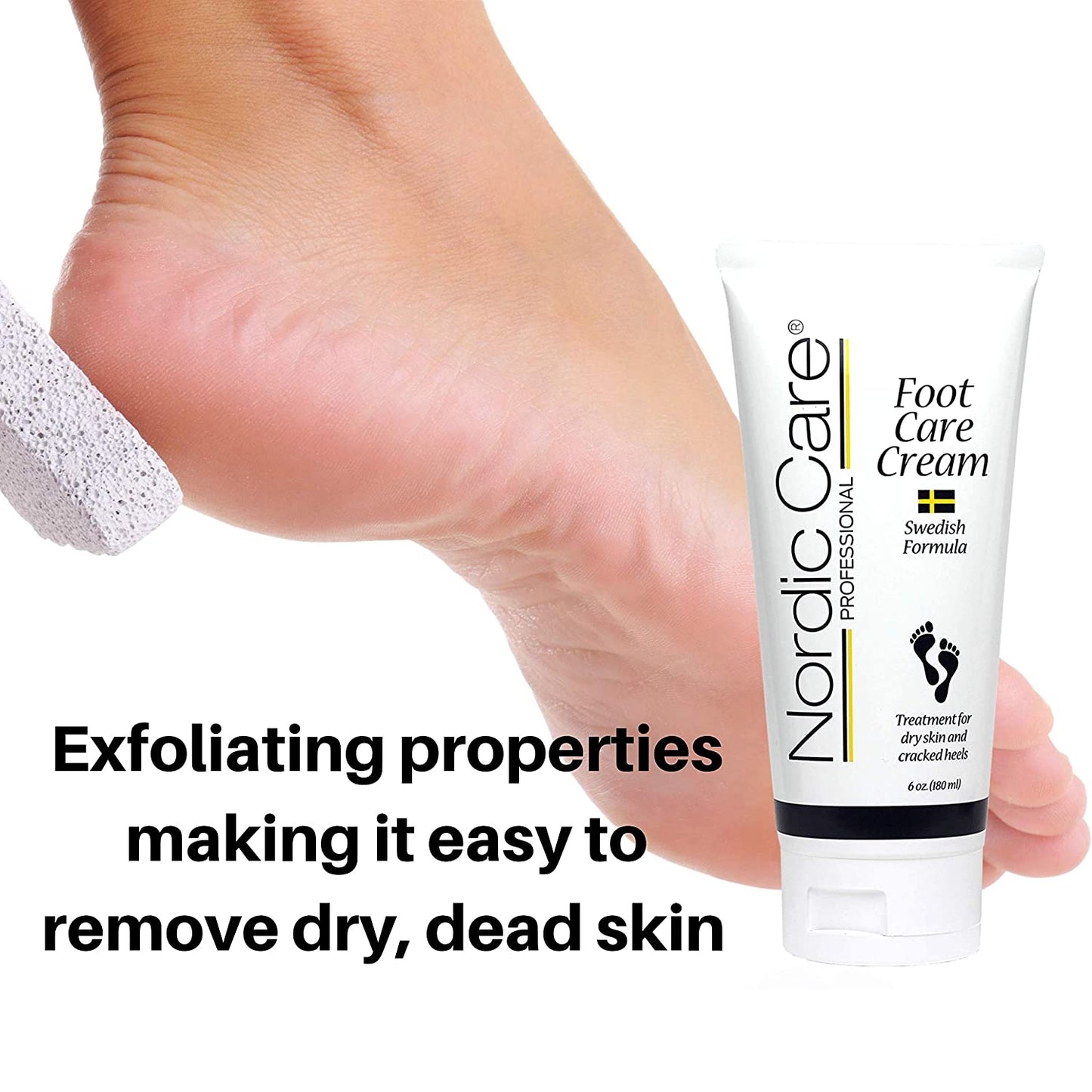 Nordic Care Foot Care Cream with 10% Urea to Treat Dry Skin and Repair Cracked Heels 6Oz Health & Beauty > Personal Care > Foot Care Nordic Care   