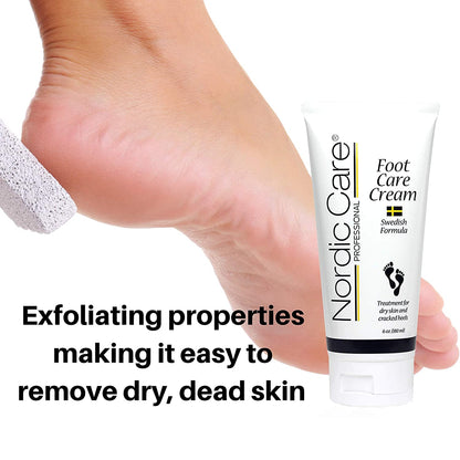 Nordic Care Foot Care Cream with 10% Urea to Treat Dry Skin and Repair Cracked Heels 6Oz Health & Beauty > Personal Care > Foot Care Nordic Care   