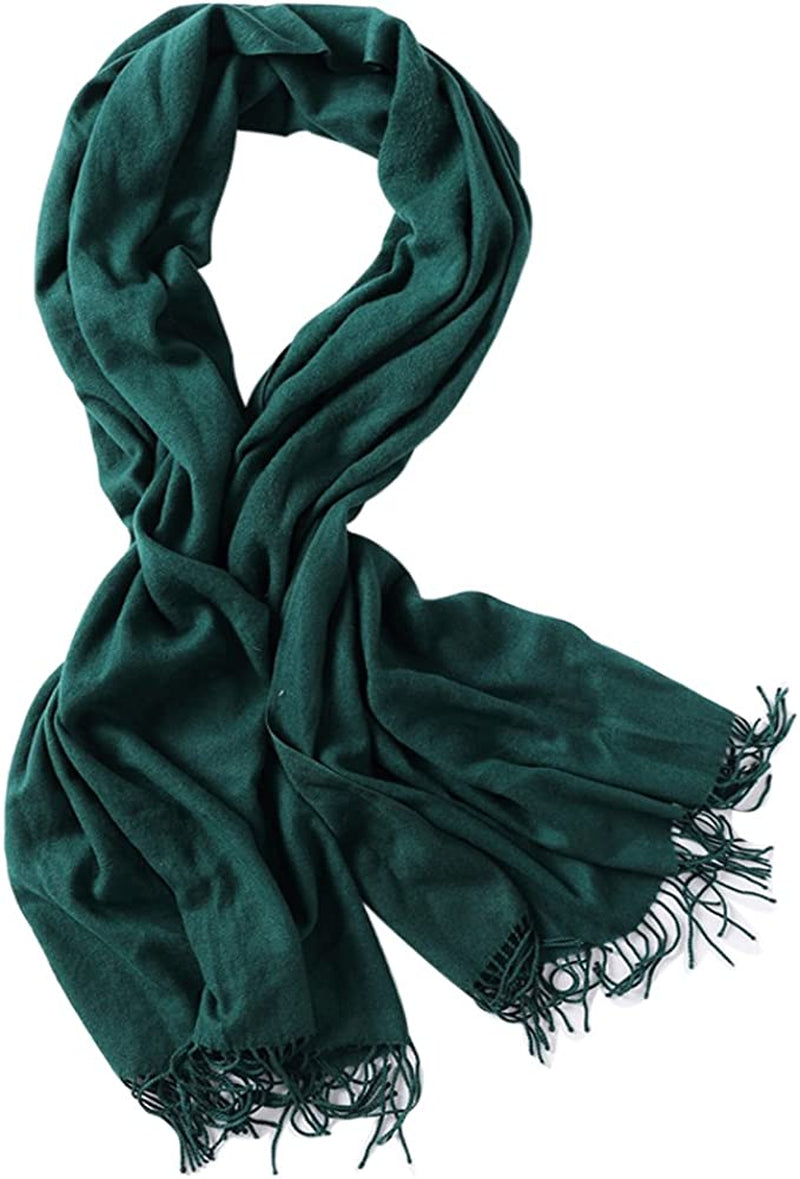 Bellonesc Cashmere Scarf Shawls for Women and Men Apparel & Accessories > Clothing Accessories > Scarves & Shawls Beillonesc Green  