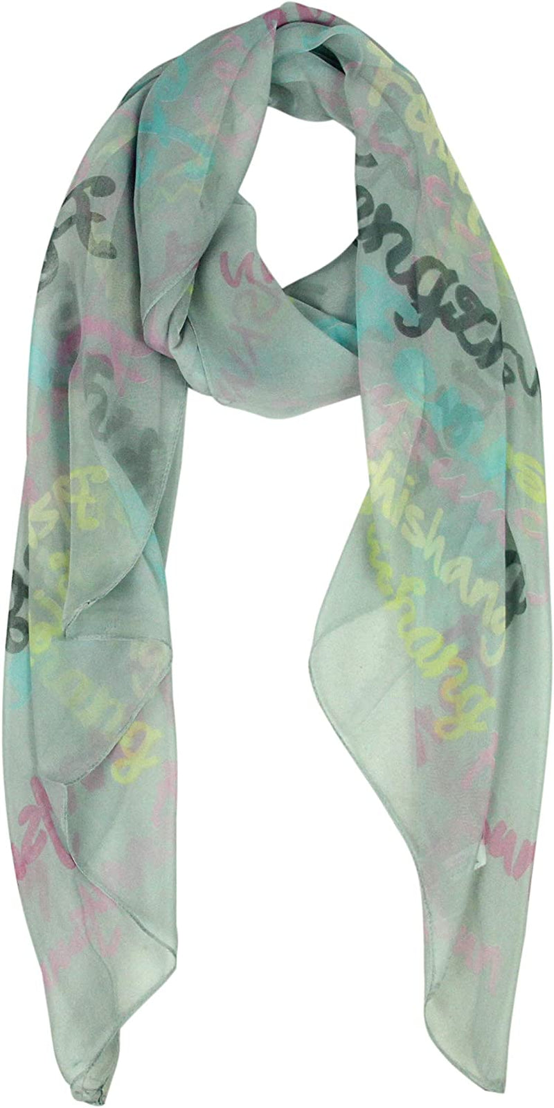 Long Chiffon Fashion Scarf - Pantonight Lightweight Chiffon Sheer for Women Apparel & Accessories > Clothing Accessories > Scarves & Shawls PANTONIGHT Color 772  