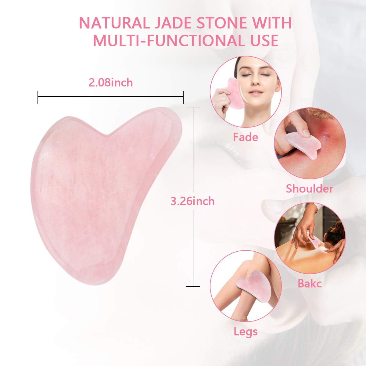 Deciniee Jade Roller for Face,Gua Sha Massage Tool,Rose Quartz Jade Roller and Gua Sha 6 in 1 Face Massager Women Gift Set,Anti-Aging Authentic Facial Beauty Roller-Rejuvenate Skin and Remove Wrinkles Health & Beauty > Personal Care > Cosmetics > Cosmetic Tools > Skin Care Tools Deciniee   