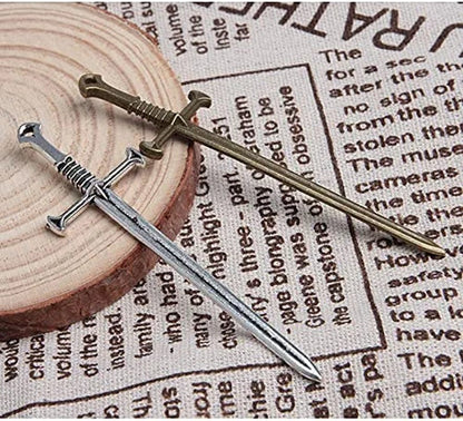 20Pcs 88X25Mm 3D Sword Pendant Charms Antique Silver Tone Making Jewelry
