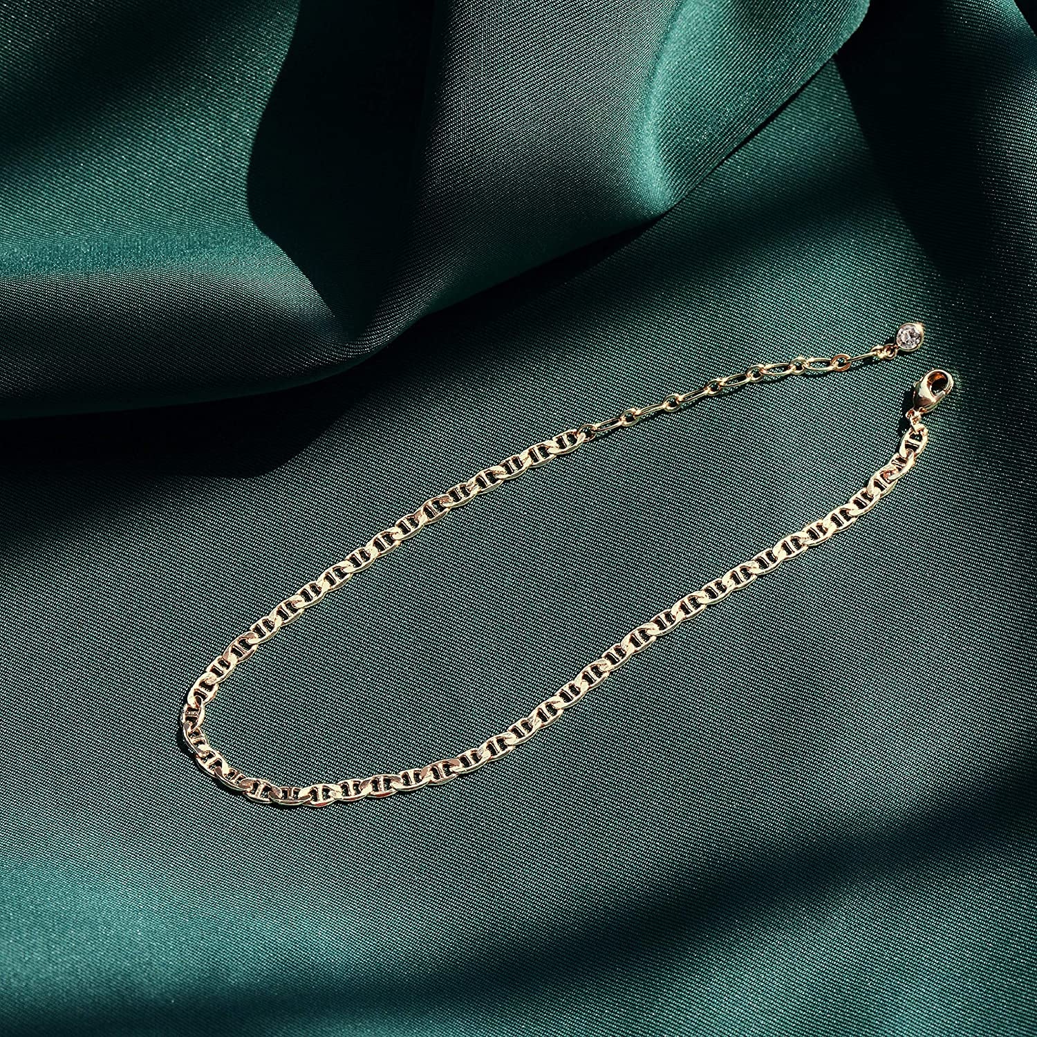 Gold Dainty Anklet,14K Gold Plated Boho CZ Star Beach Cute Pig Nose Tassel Disc Foot Chain Ankle Bracelet Lace Chain Anklet for Women… Apparel & Accessories > Jewelry > Anklets Mevecco   