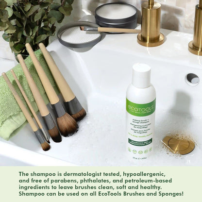 Ecotools Makeup Brush and Sponge Cleansing Shampoo Bundle, Removes Dirt and Oil Impurities from Face Brushes, Hyoallergenic, 6 Fl.Oz./ 177 Ml Each, 2 Count Health & Beauty > Personal Care > Cosmetics > Cosmetic Tools > Makeup Tools EcoTools   