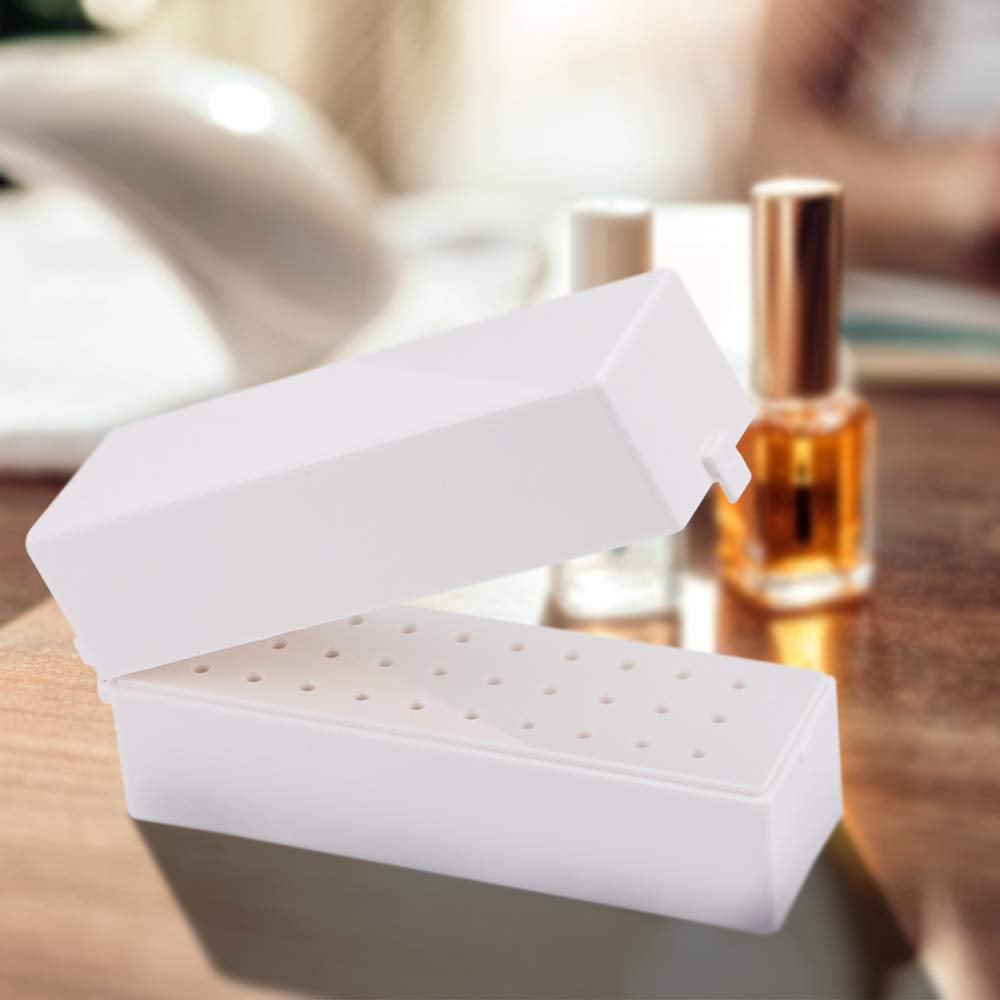 Gimiton Nail Drill Bits Holder Dustproof Stand Displayer Organizer Container 30 Holes Manicure Tools Acrylic Cover Case Manicure Tools Health & Beauty > Personal Care > Cosmetics > Cosmetic Tools > Nail Tools Gimiton   