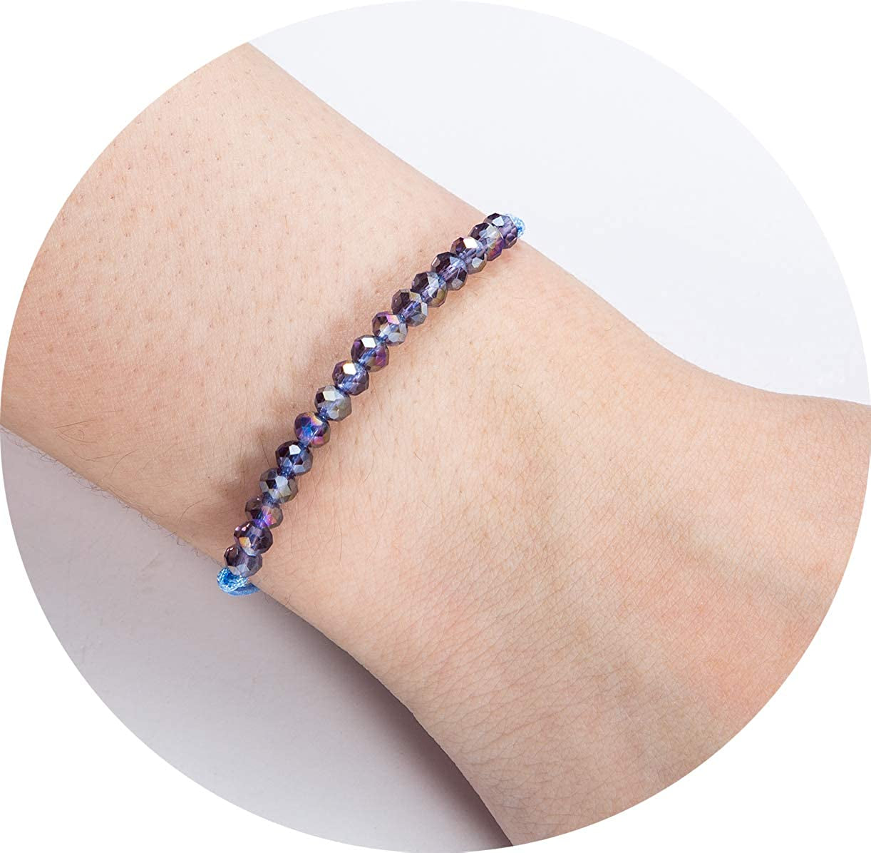 Happy Birthday Bracelet Gift for Teen Girls,Crystal Beads Bracelet Gifts for 10 Year Old Girl Birthday Jewelry Apparel & Accessories > Jewelry > Bracelets KGBNCIE   