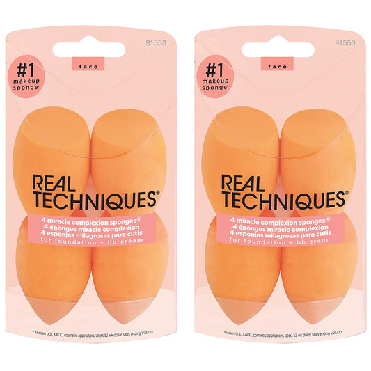 Real Techniques Miracle Complexion Sponge, Beauty Sponge for Makeup Blending & Foundation Application, Full Coverage, Streak-Free Professional Makeup Tool, Cruelty Free, Vegan, Latex Free, 8 Count Health & Beauty > Personal Care > Cosmetics > Cosmetic Tools > Makeup Tools Real Techniques   