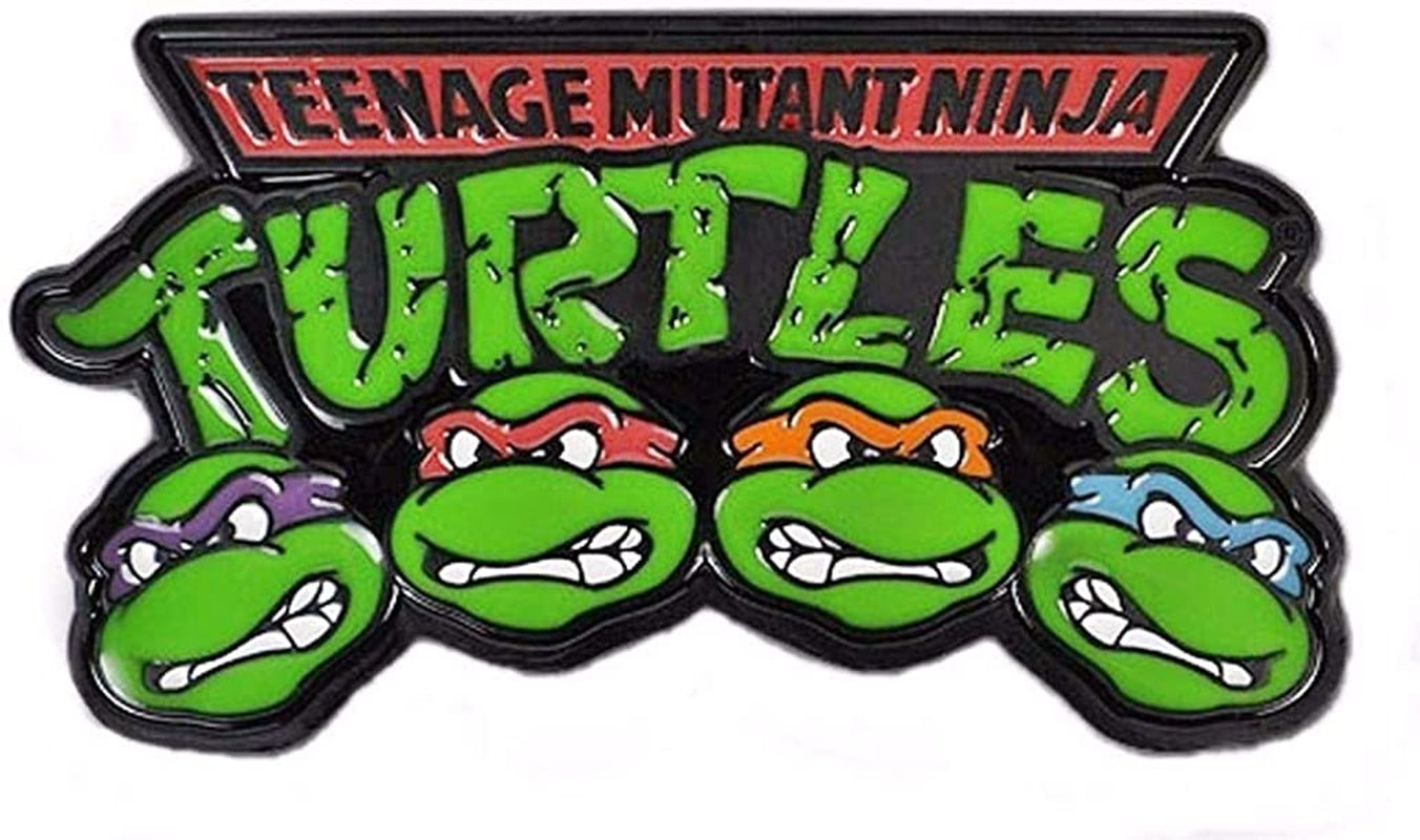 Classic Cartoon Superhero Turtles Group Faces Metal Enamel Belt Buckle Apparel & Accessories > Clothing Accessories > Belt Buckles Teenage Mutant Ninja Turtles   