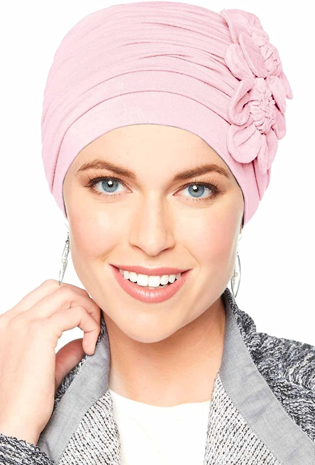 Cardani Flapper Turban - Vintage Flapper Hat in Soft Viscose from Bamboo Apparel & Accessories > Clothing Accessories > Headwear Cardani Luxury Bamboo - Cameo Pink One Size 