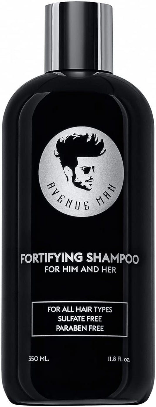 Fortifying Shampoo for Him and Her (11.8 Oz) - by Avenue Man Hair Products - Natural Cleanser with Certified Organic Extracts - Volumizing Hair Care - Clarifying Paraben-Free Shampoo - Made in the USA Health & Beauty > Personal Care > Hair Care Avenue Man Fortifying Shampoo  