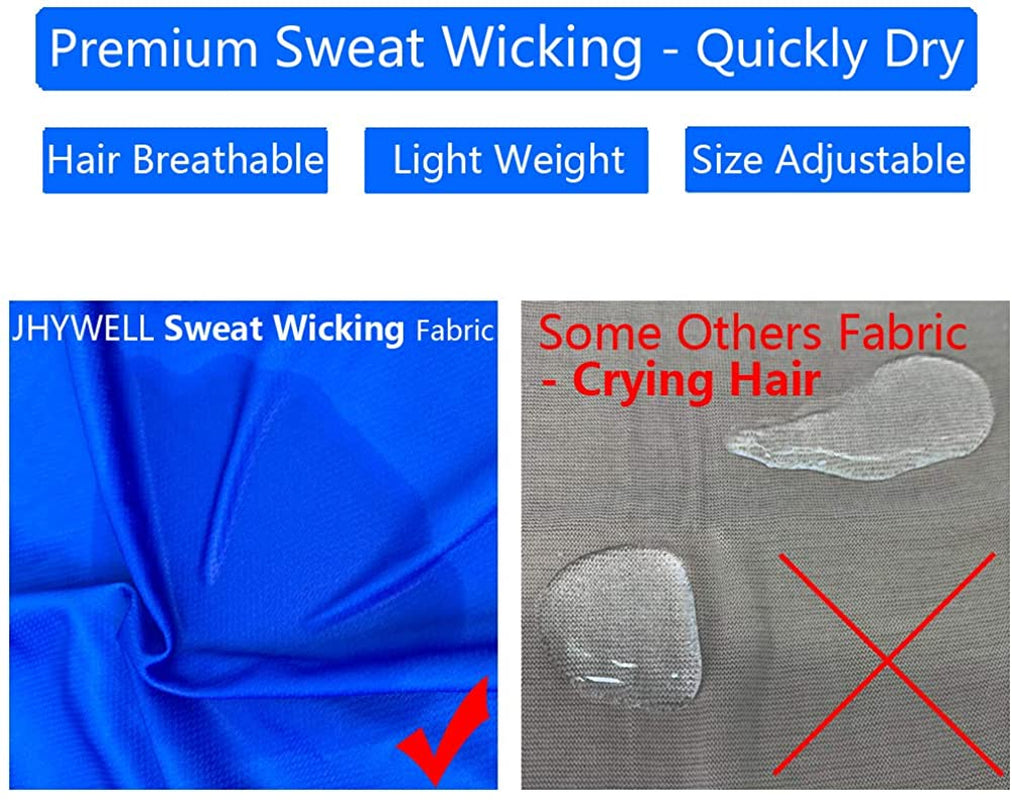 Sweat Wicking Doo Rag Cooling Dew Rag Helmet Liner Hat Large Motorcycle Head Wrap Bandana Skull Caps for Men and Women Apparel & Accessories > Clothing Accessories > Bandanas & Headties JHYWELL   