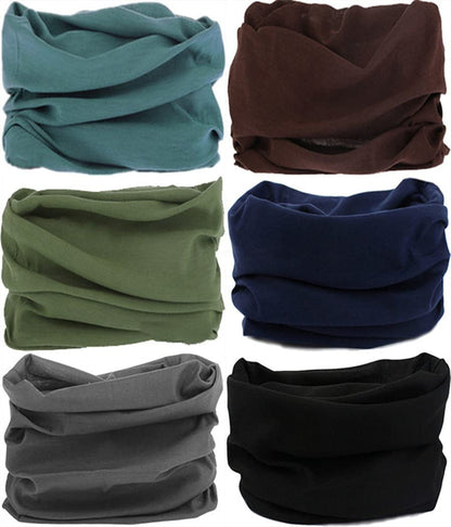 VANCROWN Headband Neck Gaiter Head Wrap Headwear Face Mask Magic Scarf Bandana for Men and Women Apparel & Accessories > Clothing Accessories > Bandanas & Headties VANCROWN 6PCS.Solid Color 2  