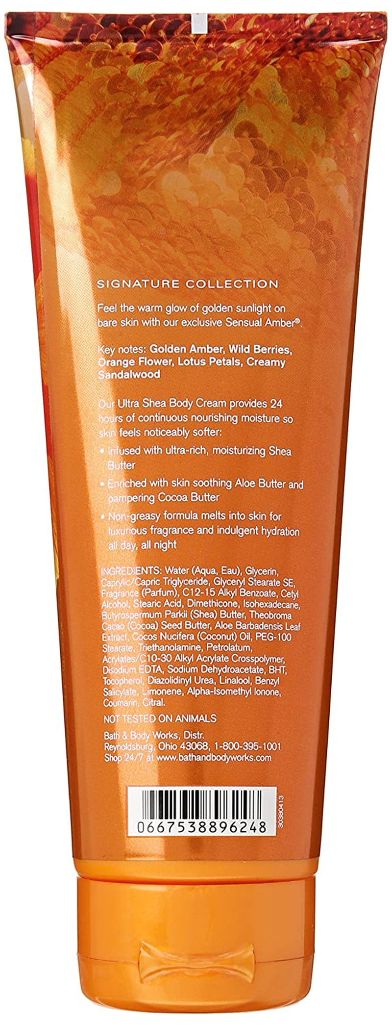 Bath & Body Works Signature Collection, Sensual Amber, Ultra Shea Body Cream Health & Beauty > Personal Care > Cosmetics > Bath & Body Bath & Body Works   
