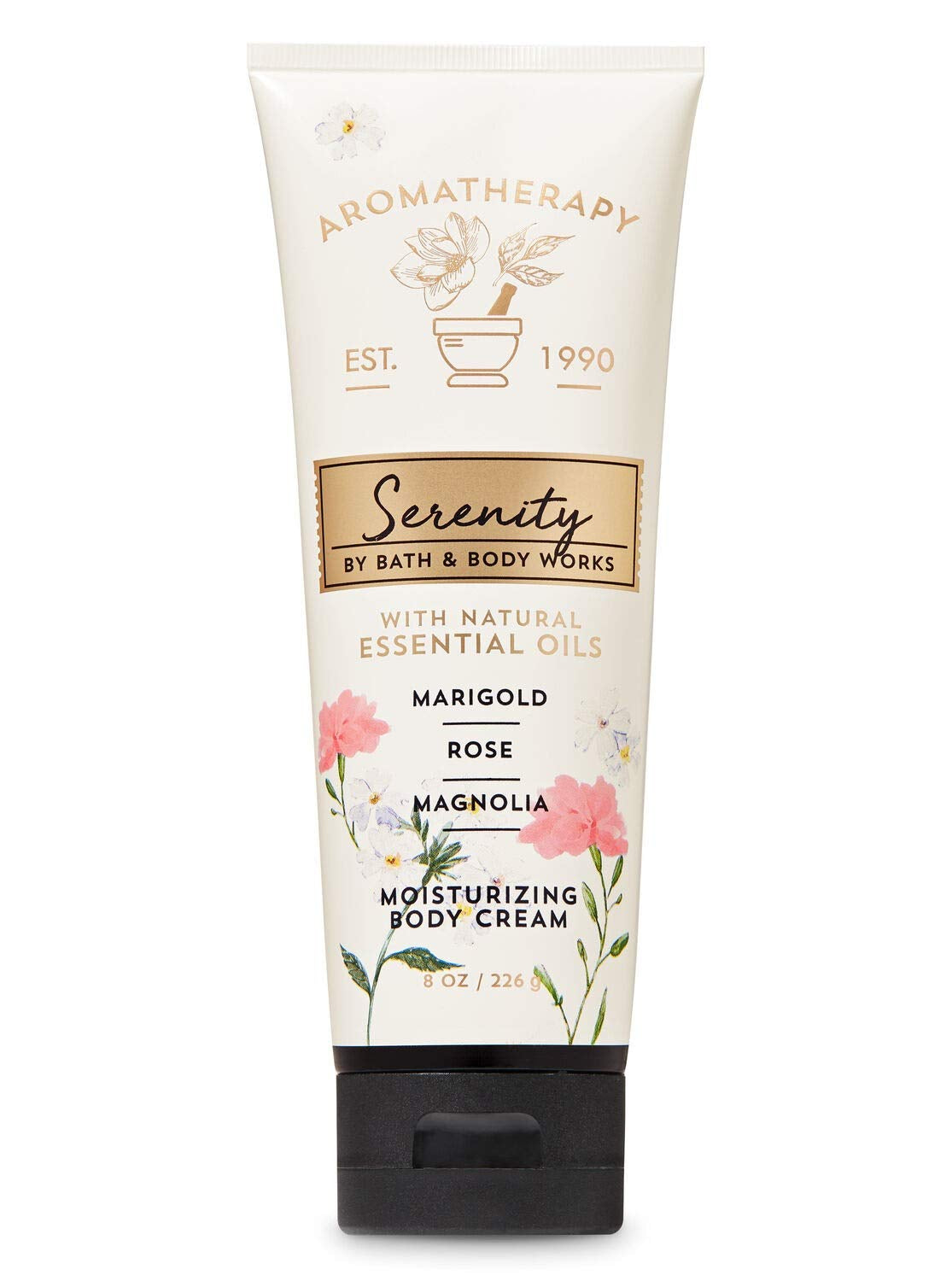 Bath and Body Works Aromatherapy Serenity Body Cream Marigold Rose Magnolia 8 Ounce Health & Beauty > Personal Care > Cosmetics > Bath & Body Bath & Body Works Marigold Rose Magnolia  