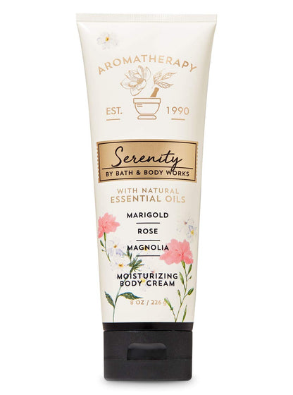 Bath and Body Works Aromatherapy Serenity Body Cream Marigold Rose Magnolia 8 Ounce Health & Beauty > Personal Care > Cosmetics > Bath & Body Bath & Body Works Marigold Rose Magnolia  