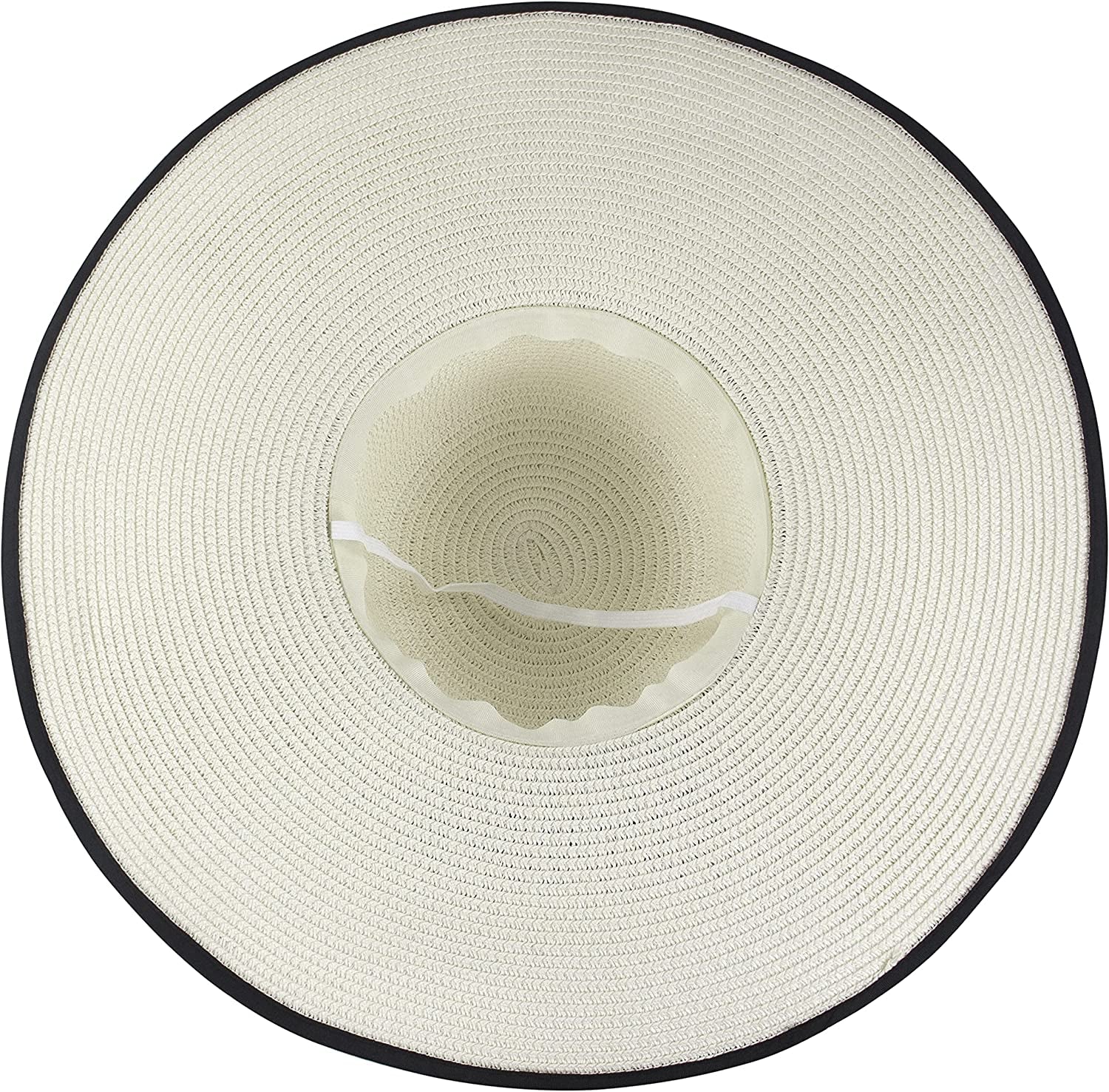 Muryobao Womens Sun Straw Hat Wide Brim UV UPF 50 Summer Hat Foldable Roll up Floppy Beach Cap for Women Apparel & Accessories > Clothing Accessories > Hats Muryobao   