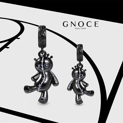 GNOCE Voodoo Doll Pendant Charm 925 Sterling Silver Dangle Bead Charms for Women Bracelet/Necklace Halloween Gifts for Girls Wife Daughter Apparel & Accessories > Jewelry > Bracelets GNOCE   