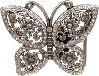 Perforated Rhinestone Butterfly Belt Buckle Apparel & Accessories > Clothing Accessories > Belt Buckles beltiscool   