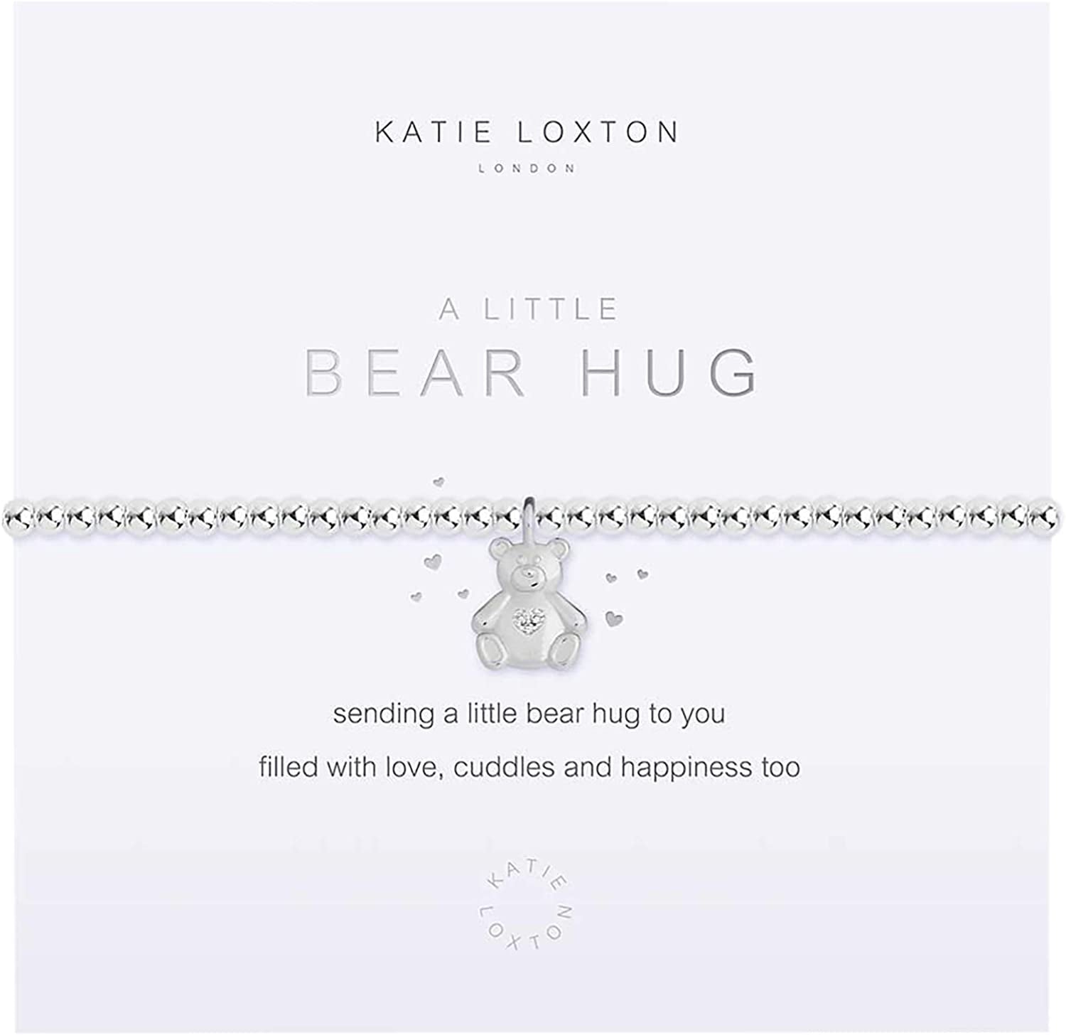 KATIE LOXTON a Little Animal Womens Stretch Adjustable Band Fashion Charm Bracelet Apparel & Accessories > Jewelry > Bracelets Katie Loxton Bear Hug  