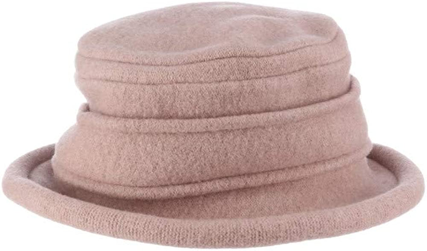 Scala Women'S Packable Boiled Wool Cloche Apparel & Accessories > Clothing Accessories > Headwear Scala Women's Accessories Taupe One Size 