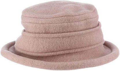 Scala Women'S Packable Boiled Wool Cloche Apparel & Accessories > Clothing Accessories > Headwear Scala Women's Accessories Taupe One Size 